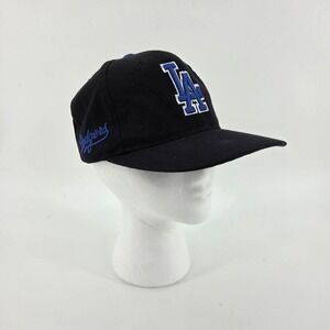 Los Angeles Dodgers Drew Pearson Snapback Hat Cap Black Baseball Vintage NWOT